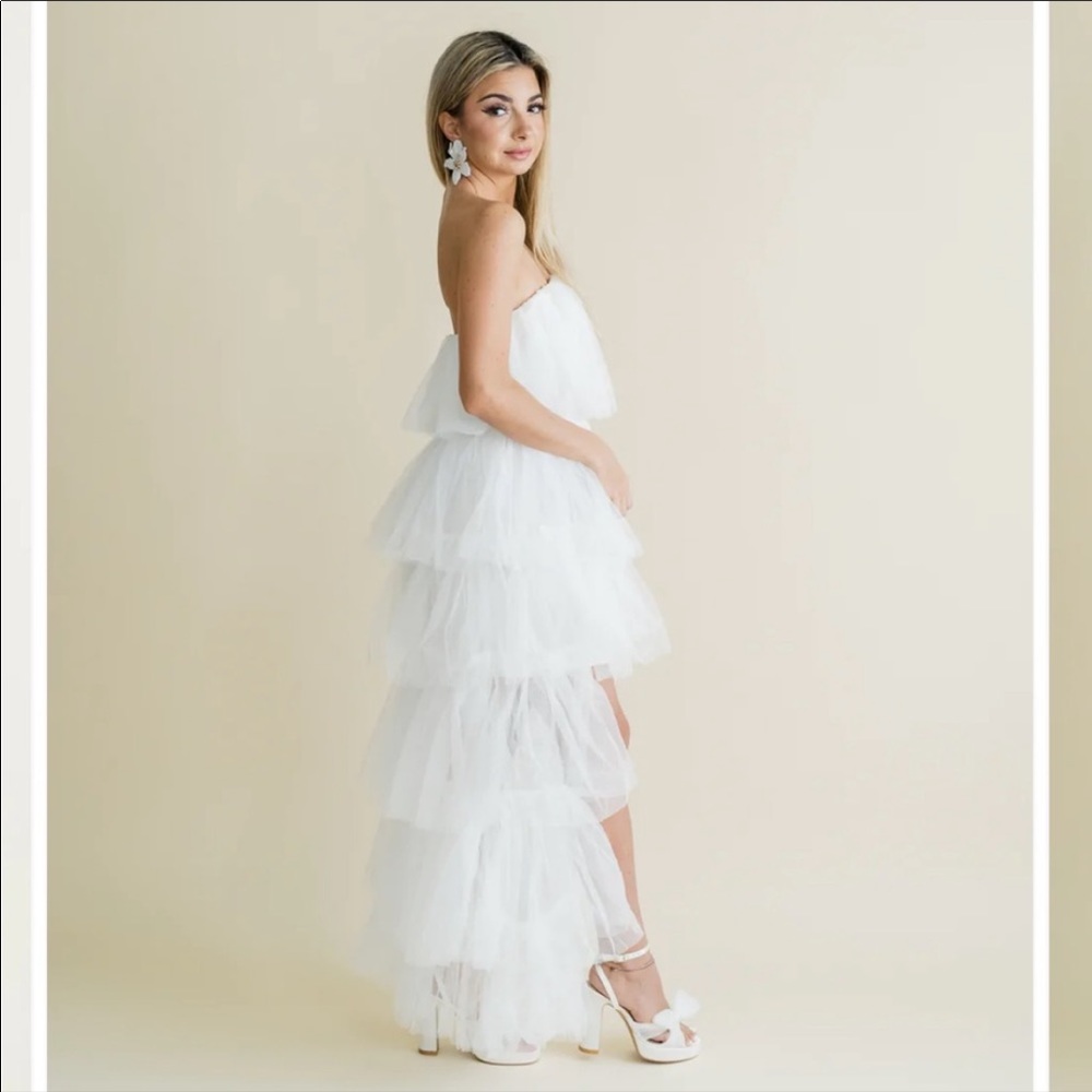LWD White Tulle Dress